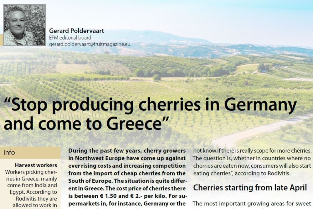 &ldquo;Stop producing cherries in Germany&rdquo;