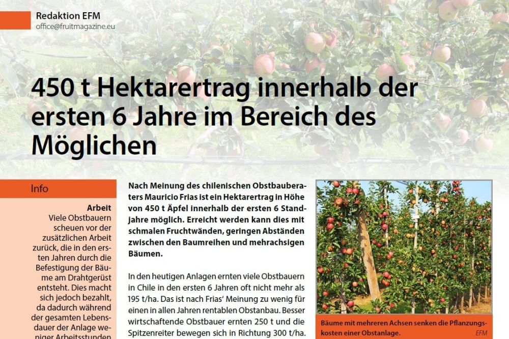 450 Tonnen in den ersten sechs Jahren