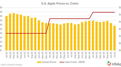 Sinkende Preise und steigende Arbeitskosten in den USA