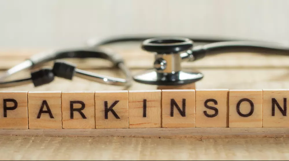 Medical and health care words writing typography lettering concept, Parkinson Disease