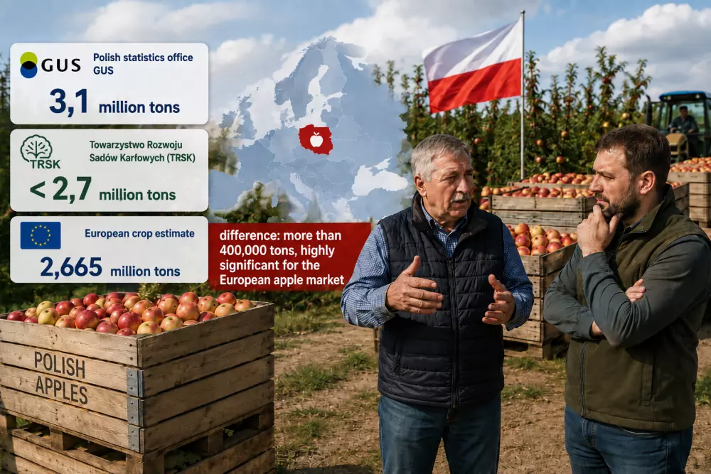 Debate over size of Polish apple crop