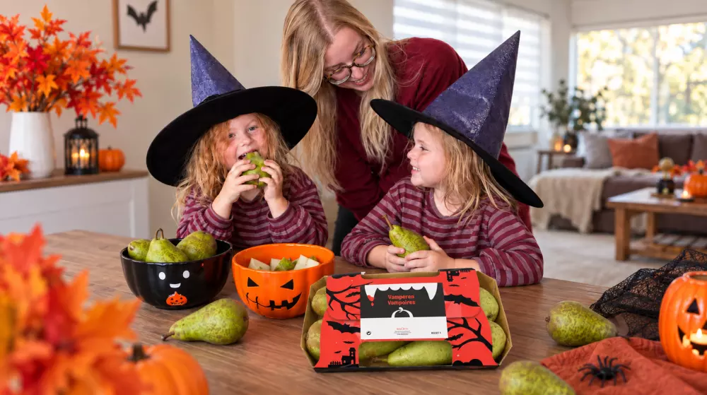 BelOrta turns hail-damaged pears into &lsquo;VamPears&rsquo; for Halloween